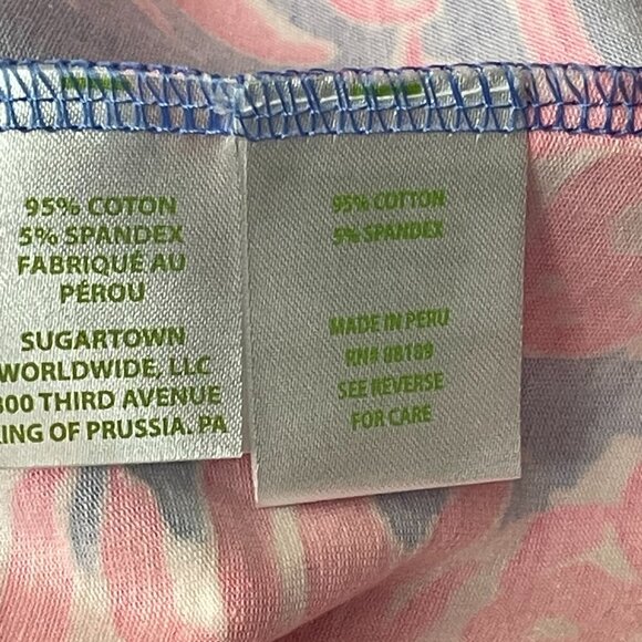 Lilly‎ Pulitzer Tank Top Women XS Pink Pineapple Print Sleeveless Casual Top - Picture 8 of 9